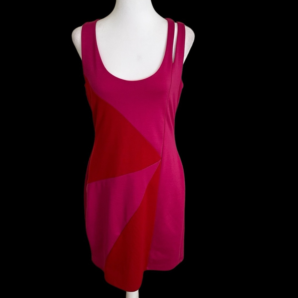 Bar III Sleeveless Dress Hot Pink Size L NWT - Picture 9 of 9